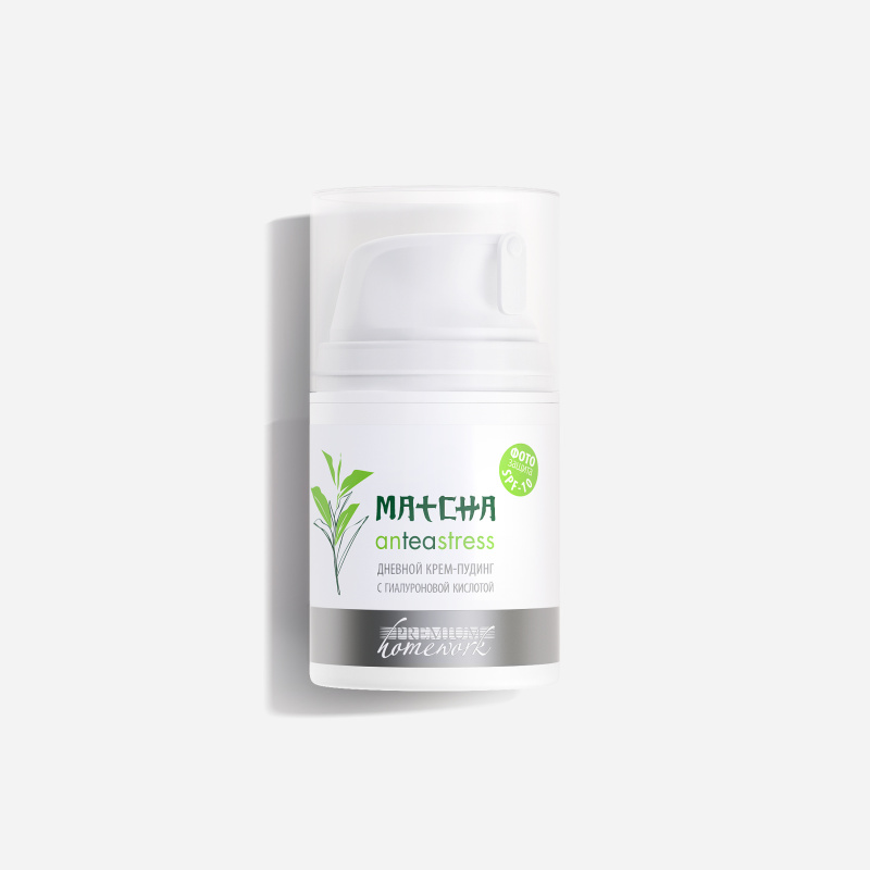 Крем-пудинг дневной с гиалуроновой кислотой MATCHA anTEAstress