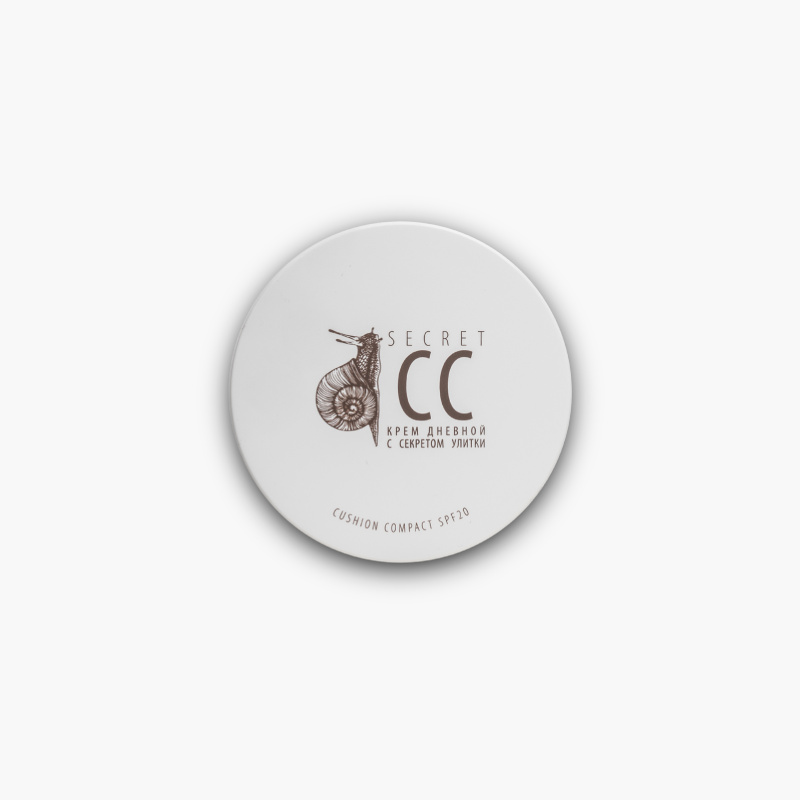 Дневной крем Secret Cream CC c секретом улитки SPF-20 в кушоне