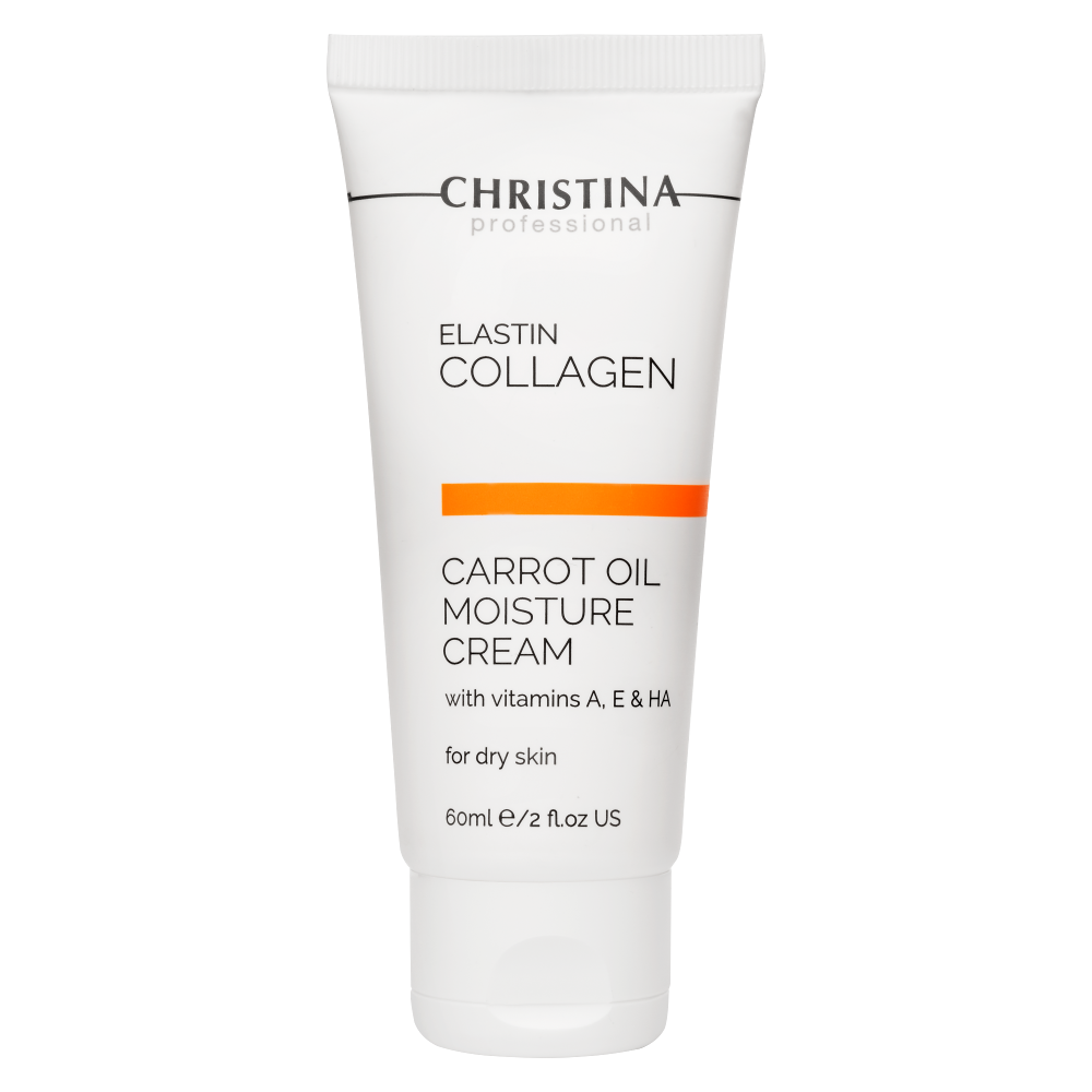 ElastinCollagen Carrot Oil Moisture Cream with Vit.A,E,HA for dry skin - Увлажняющий крем с витаминами А, Е и гиалуроновой кислотой для сухой кожи «Эластин, коллаген, морковное масло»