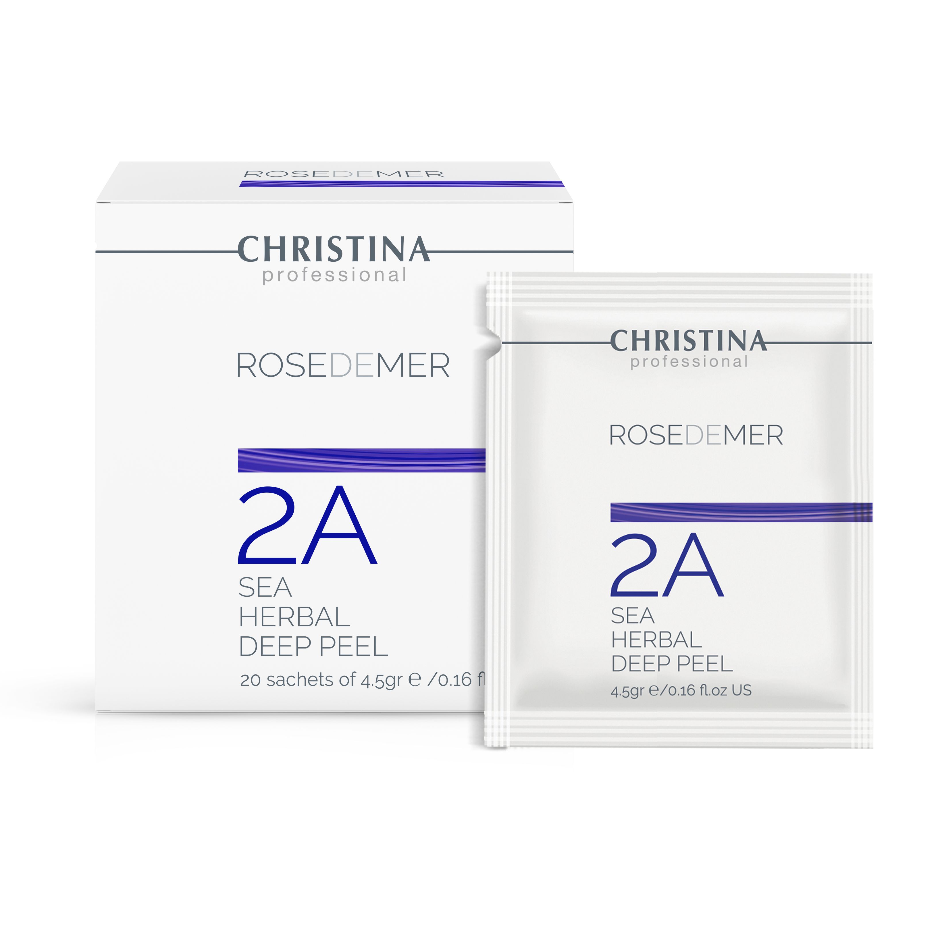 Rose de Mer Sea Herbal Deep Peel kit–Набор для пилинга (20 саше+2 активатора)