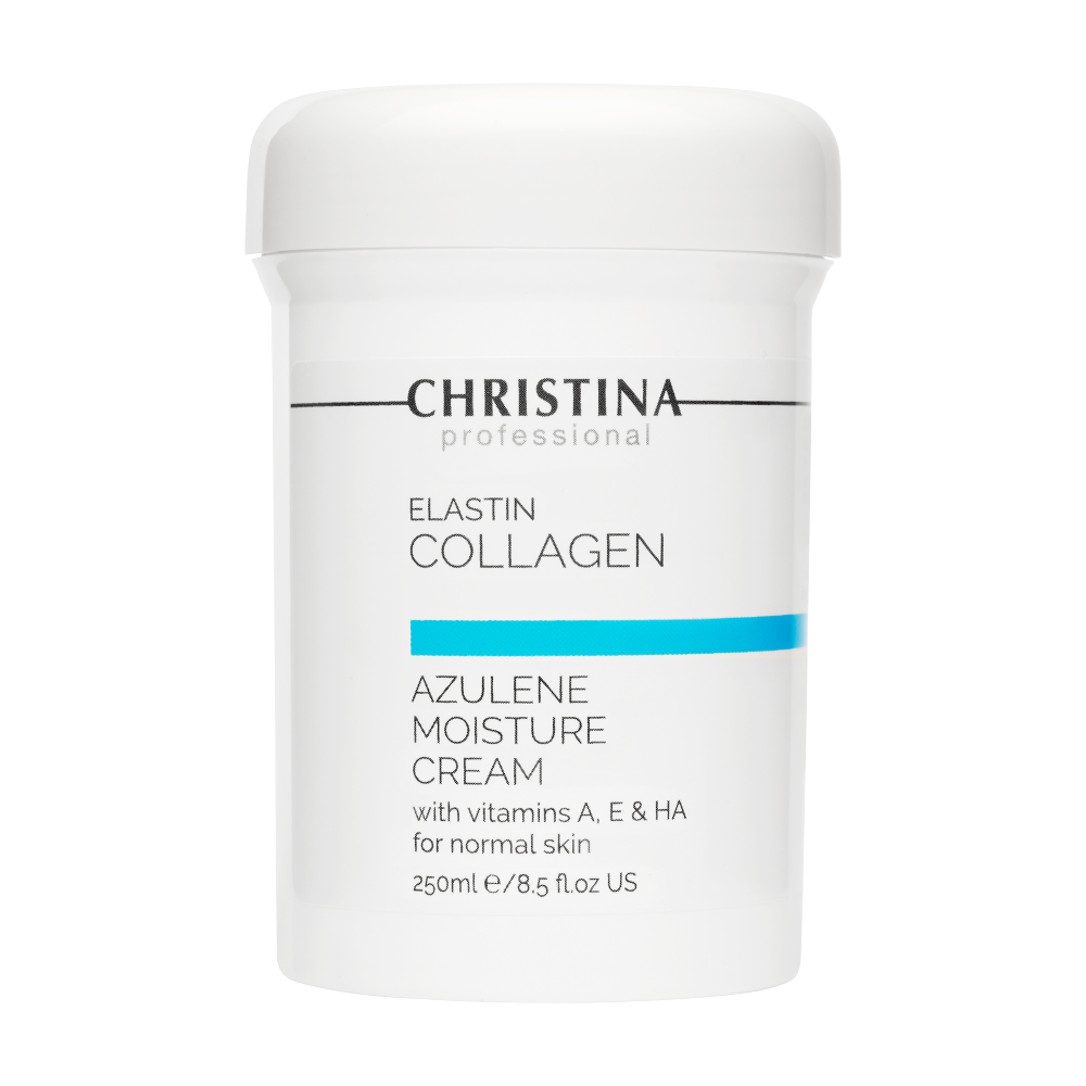 ElastinCollagen Azulene Moisture Cream A,E,HA 250мл – Увл.крем А,Е,ГК для норм.кожи