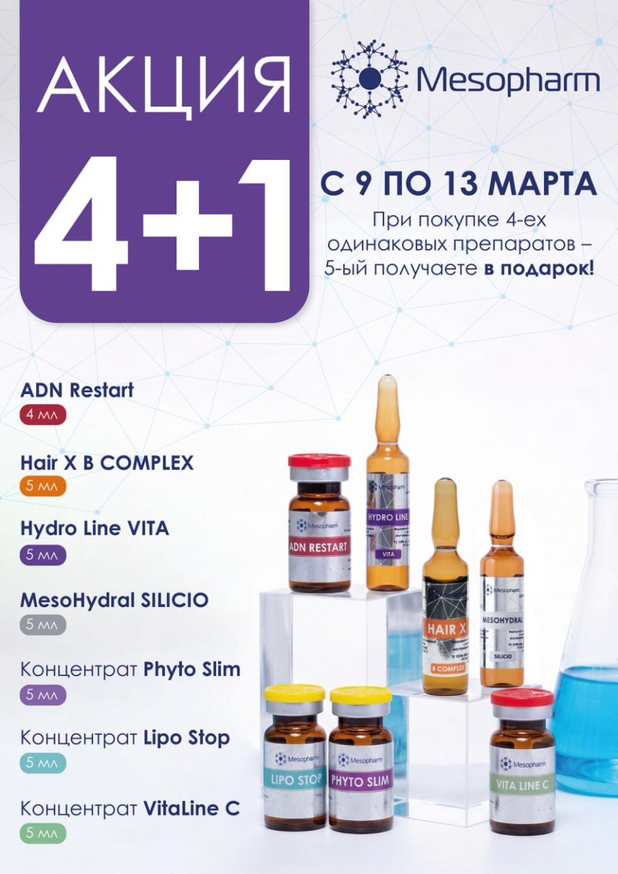 Акция 4+1 Mesopharm 