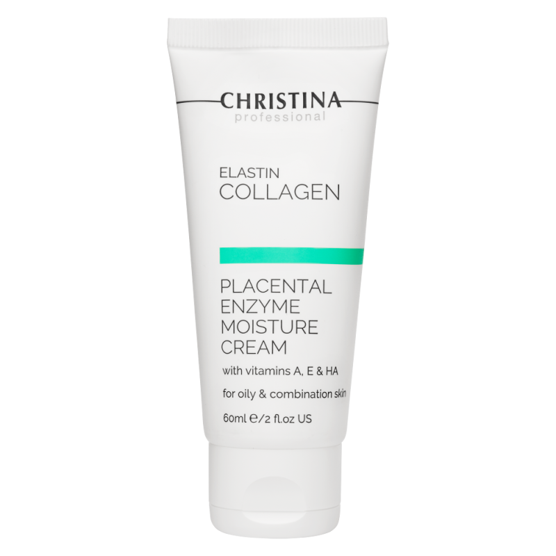 Elastin Collagen Placental Moisture Cream with Vitamins A, E and HA for oily skin - Увлажняющий крем c витаминами А, Е и гиалуроновой кислотой для жирной и комбинированной кожи «Эластин, коллаген, плацентарный фермент»