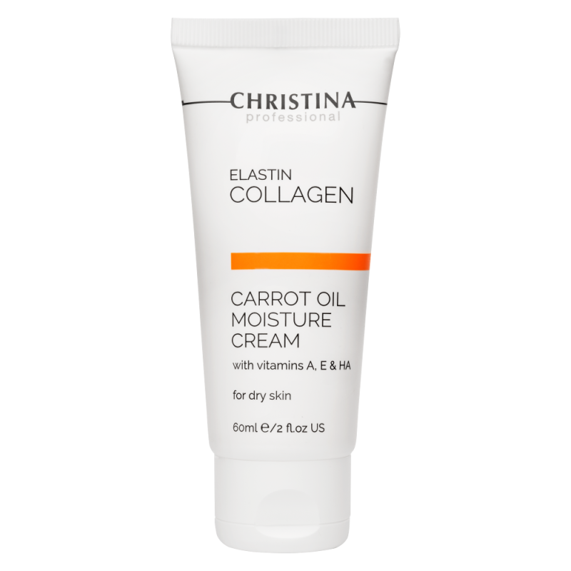 ElastinCollagen Carrot Oil Moisture Cream with Vit.A,E,HA for dry skin - Увлажняющий крем с витаминами А, Е и гиалуроновой кислотой для сухой кожи «Эластин, коллаген, морковное масло»