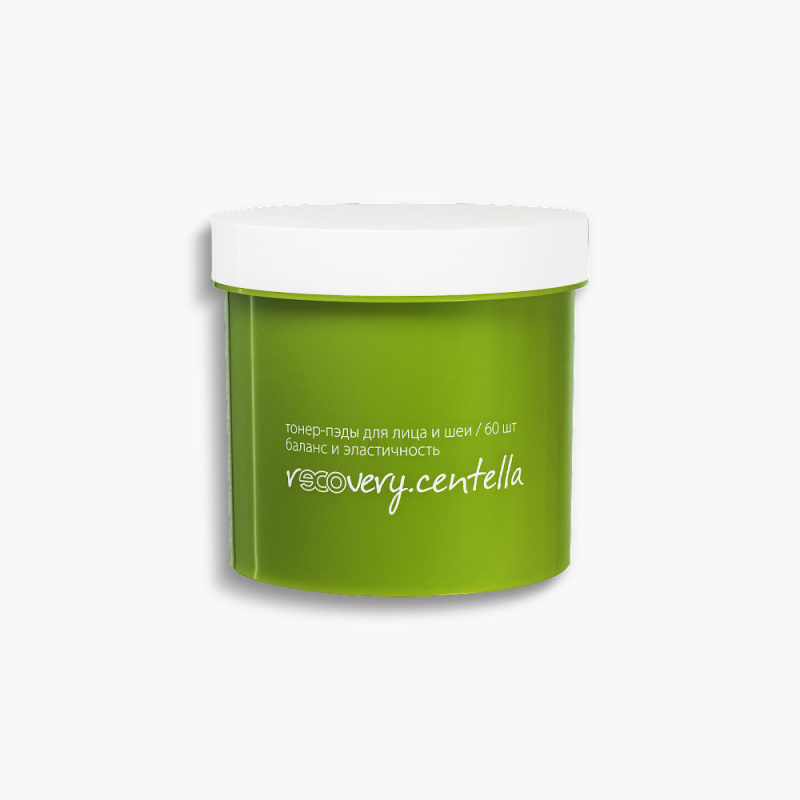 Тонер-пэды для лица и шеи баланс и эластичность recovery. centella.