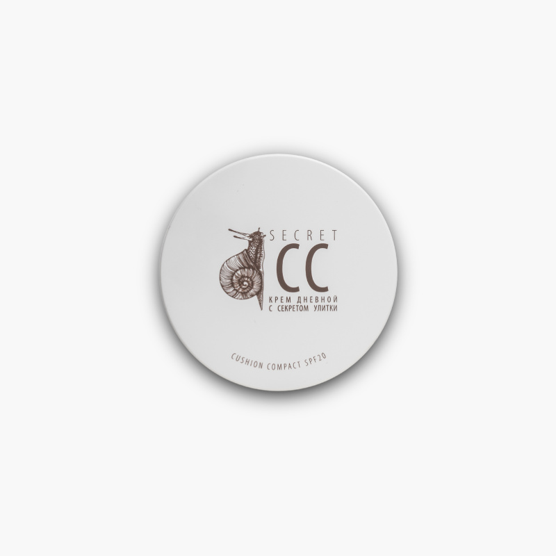 Дневной крем Secret Cream CC c секретом улитки SPF-20 в кушоне